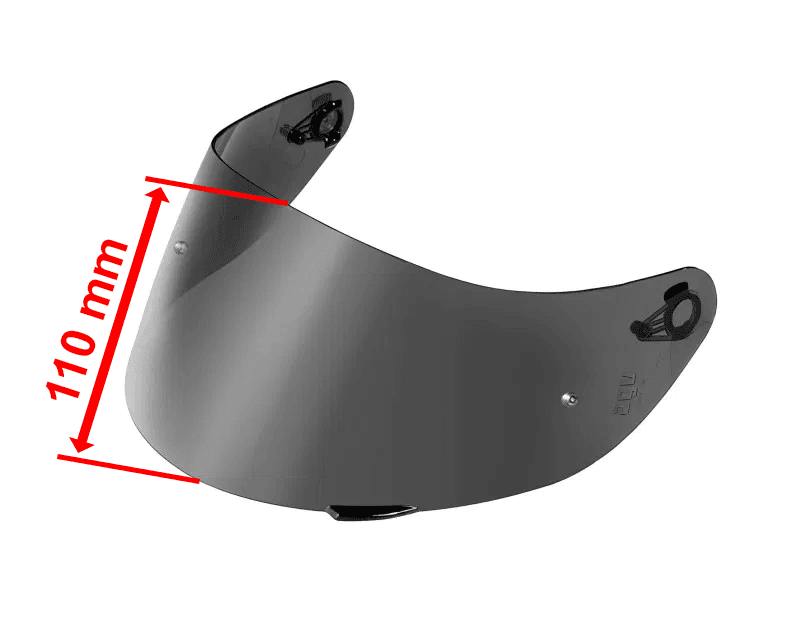 Visor height requirement - minimum 110mm